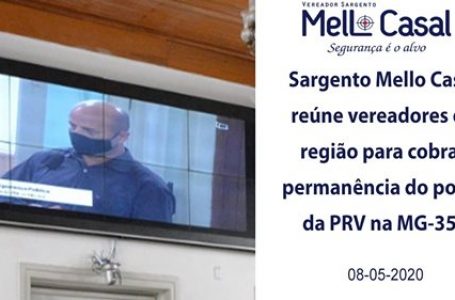 Sgt. Mello reúne vereadores da região para cobrar permanência do posto da PRV