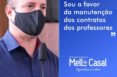 A favor da manutenção dos contratos dos professores