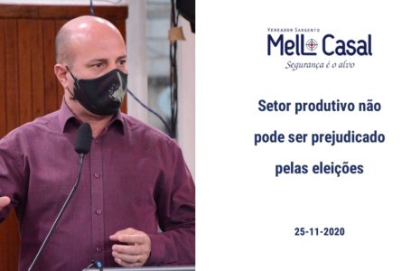 Setor produtivo não pode ser prejudicado pelas eleições